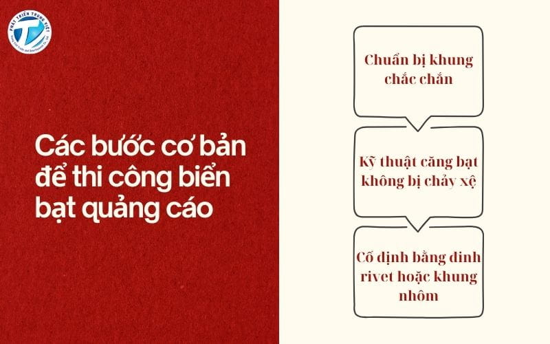 Các bước cơ bản để thi công biển bạt quảng cáo